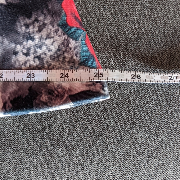 RW&CO BLACK/RED ROSE DRESS, SMALL - Picture 6 of 9